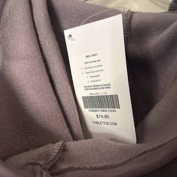 Fabletics Brisa Oversized Hooded Sweatshirt Jacket - Picture 8 of 9